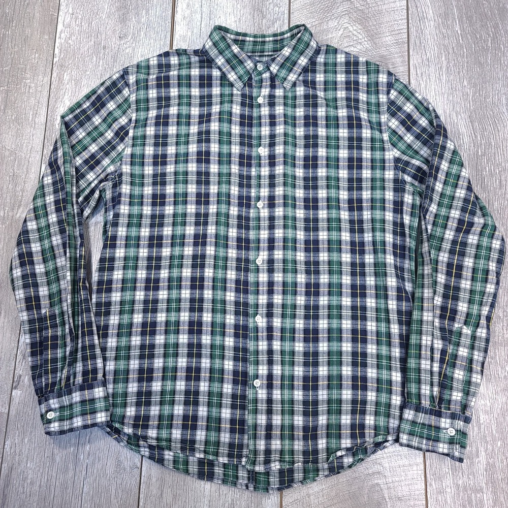 Frank & Eileen Shirt Mens Medium Green Plaid Paul Button Up Long Sleeve Top
